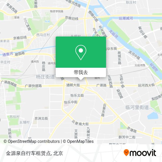 金源泉自行车租赁点地图