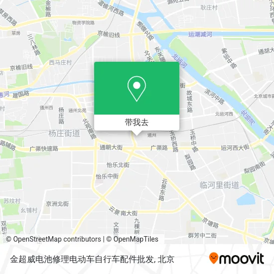 金超威电池修理电动车自行车配件批发地图
