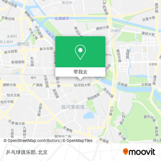 乒乓球俱乐部地图