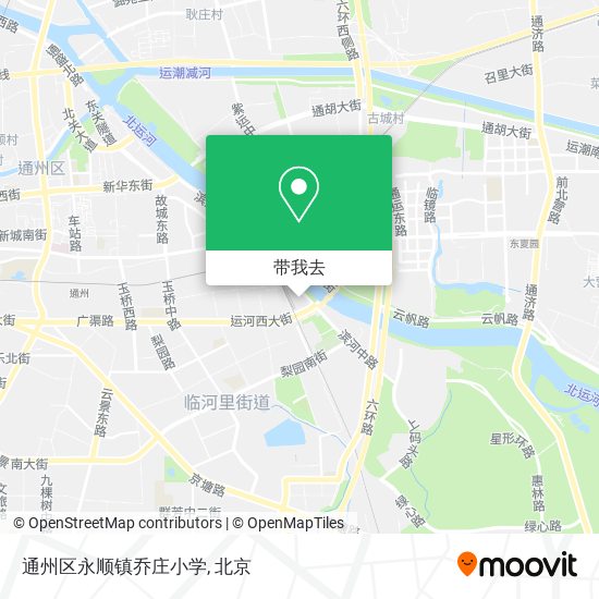 通州区永顺镇乔庄小学地图