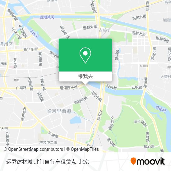 运乔建材城-北门自行车租赁点地图