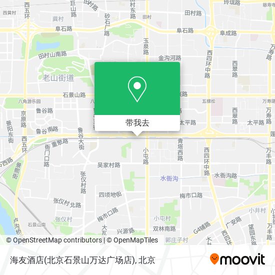 海友酒店(北京石景山万达广场店)地图