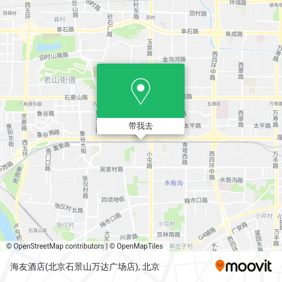 海友酒店(北京石景山万达广场店)地图