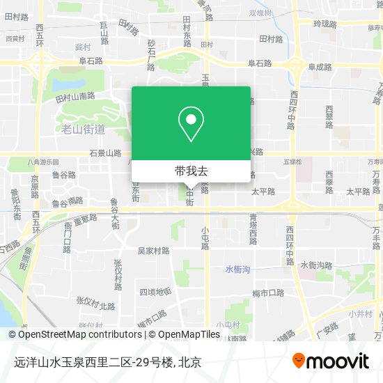 远洋山水玉泉西里二区-29号楼地图