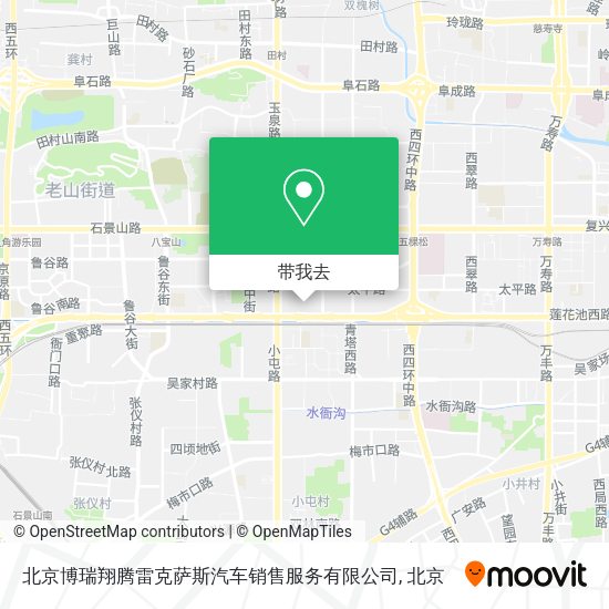 北京博瑞翔腾雷克萨斯汽车销售服务有限公司地图
