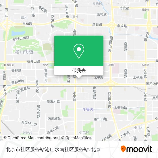 北京市社区服务站沁山水南社区服务站地图