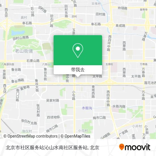 北京市社区服务站沁山水南社区服务站地图