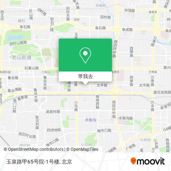玉泉路甲65号院-1号楼地图