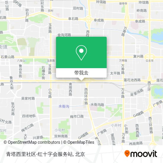 青塔西里社区-红十字会服务站地图