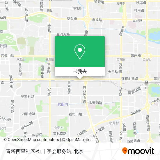 青塔西里社区-红十字会服务站地图