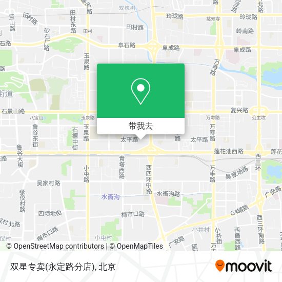 双星专卖(永定路分店)地图