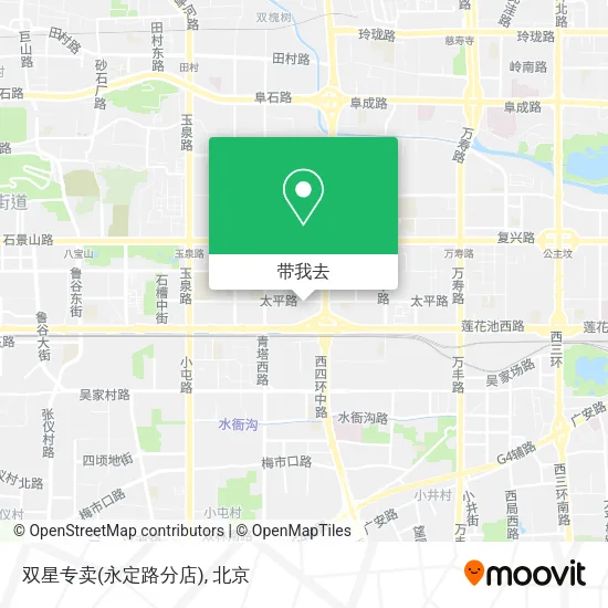 双星专卖(永定路分店)地图