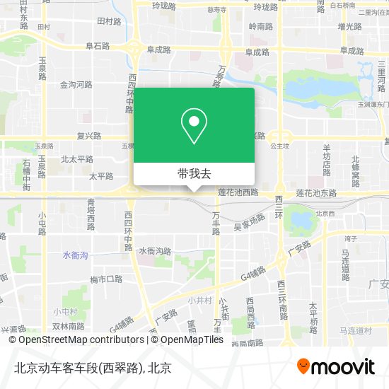 北京动车客车段(西翠路)地图