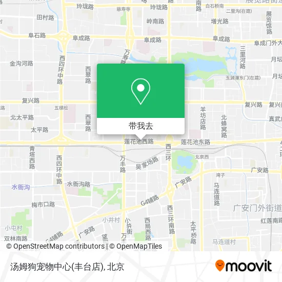 汤姆狗宠物中心(丰台店)地图