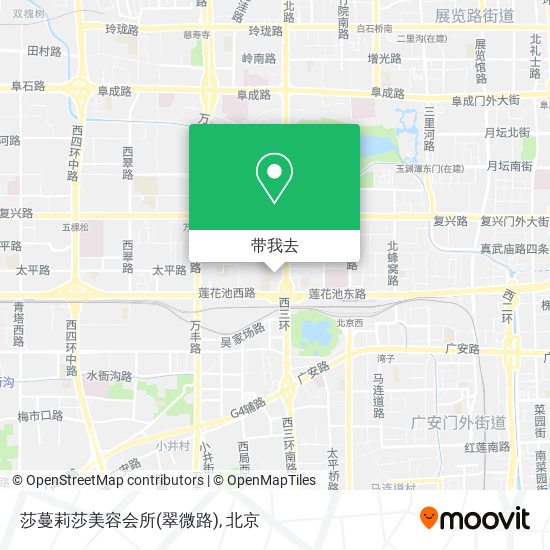 莎蔓莉莎美容会所(翠微路)地图