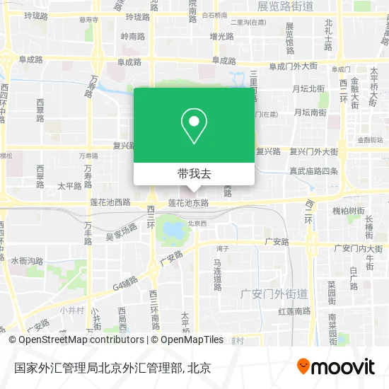 国家外汇管理局北京外汇管理部地图