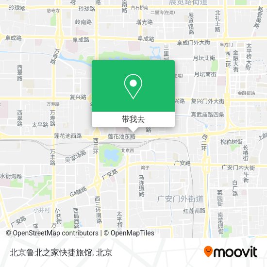 北京鲁北之家快捷旅馆地图