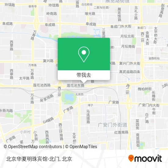 北京华夏明珠宾馆-北门地图