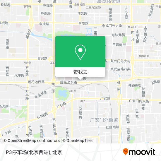 P3停车场(北京西站)地图