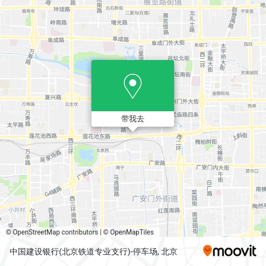 中国建设银行(北京铁道专业支行)-停车场地图