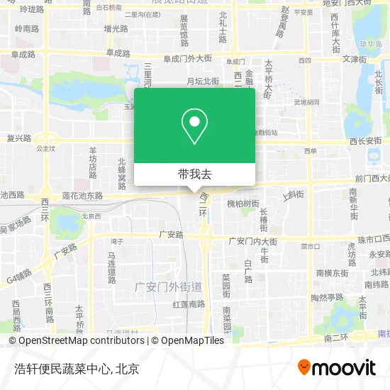 浩轩便民蔬菜中心地图