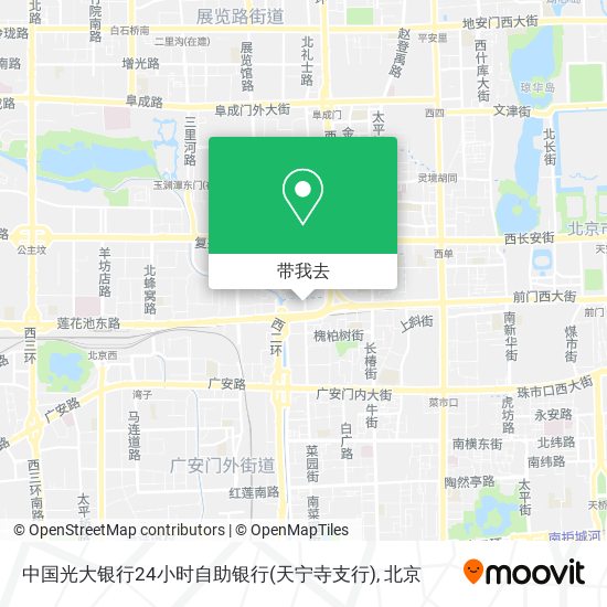 中国光大银行24小时自助银行(天宁寺支行)地图