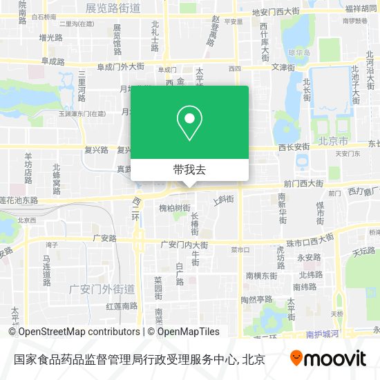 国家食品药品监督管理局行政受理服务中心地图