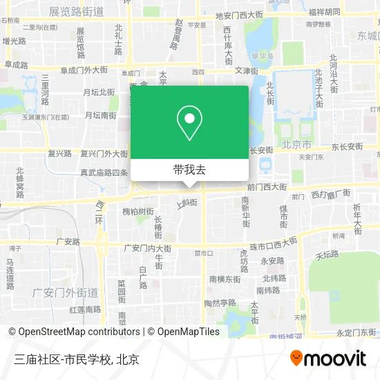 三庙社区-市民学校地图