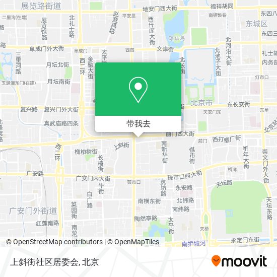 上斜街社区居委会地图