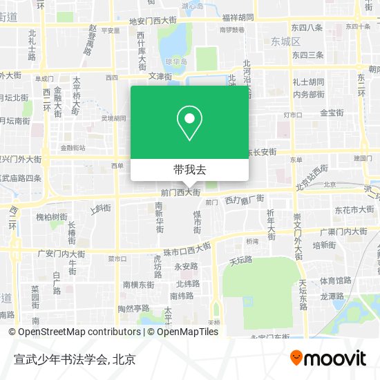 宣武少年书法学会地图