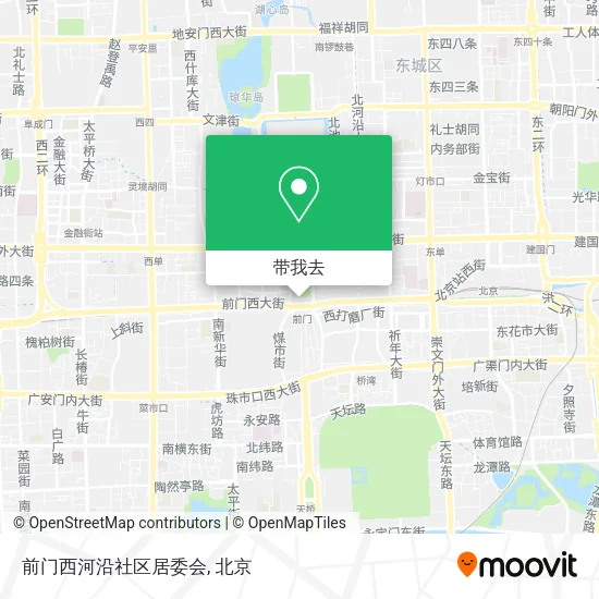 前门西河沿社区居委会地图
