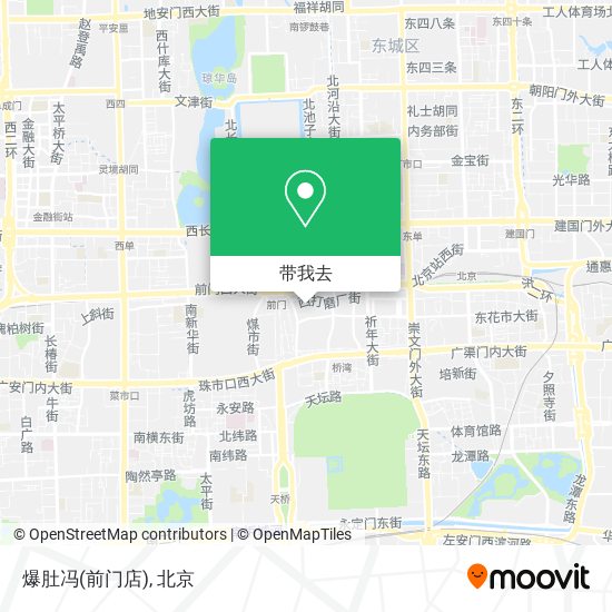 爆肚冯(前门店)地图