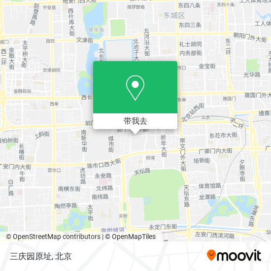 三庆园原址地图