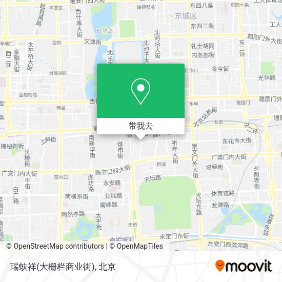 瑞蚨祥(大栅栏商业街)地图