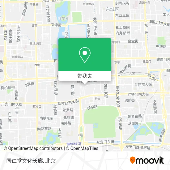 同仁堂文化长廊地图