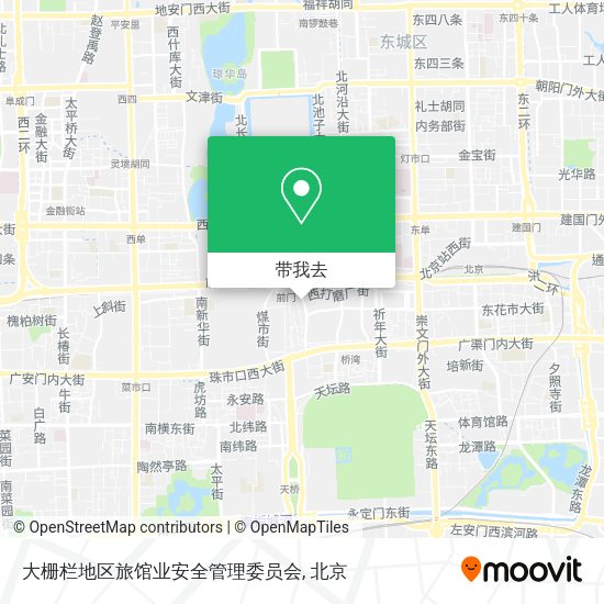 大栅栏地区旅馆业安全管理委员会地图