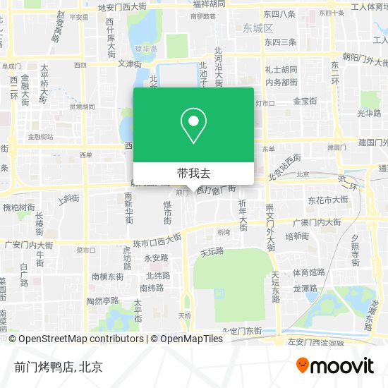 前门烤鸭店地图