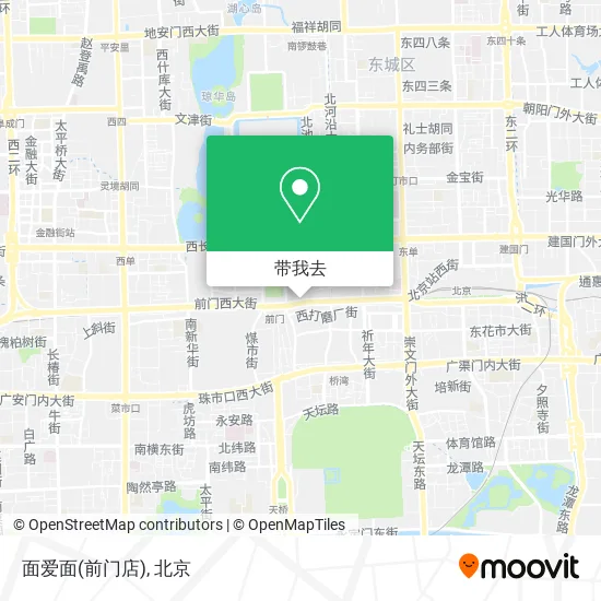 面爱面(前门店)地图