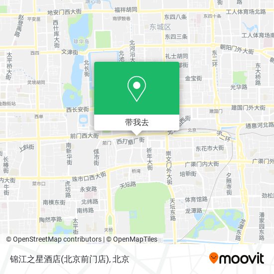 锦江之星酒店(北京前门店)地图