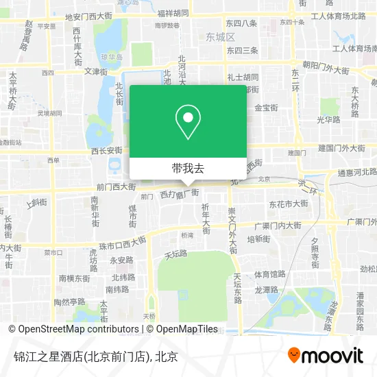 锦江之星酒店(北京前门店)地图