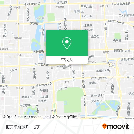 北京维斯旅馆地图