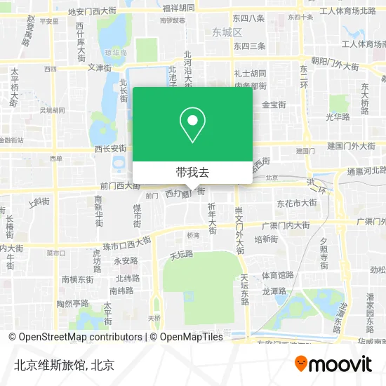 北京维斯旅馆地图