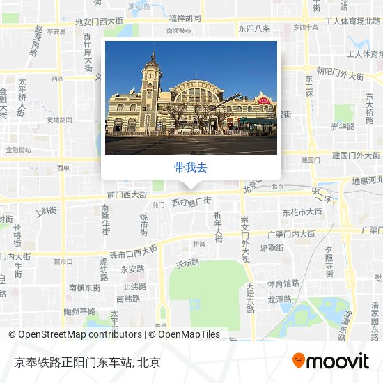京奉铁路正阳门东车站地图