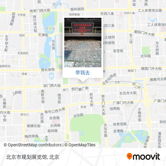 北京市规划展览馆地图