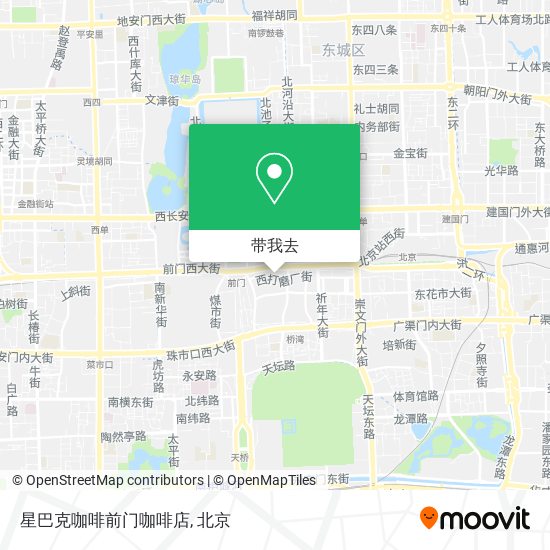 星巴克咖啡前门咖啡店地图