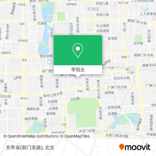 关帝庙(前门东路)地图