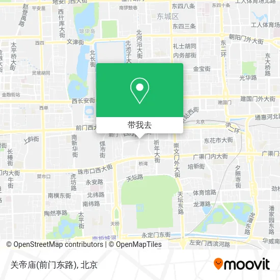 关帝庙(前门东路)地图