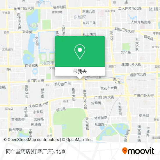 同仁堂药店(打磨厂店)地图