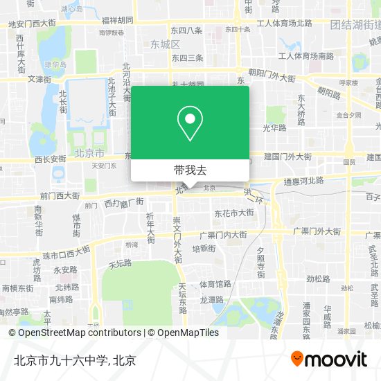 北京市九十六中学地图