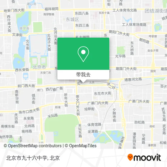 北京市九十六中学地图